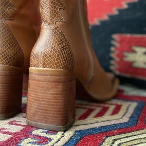 Vintage Square Toe Diba Booties